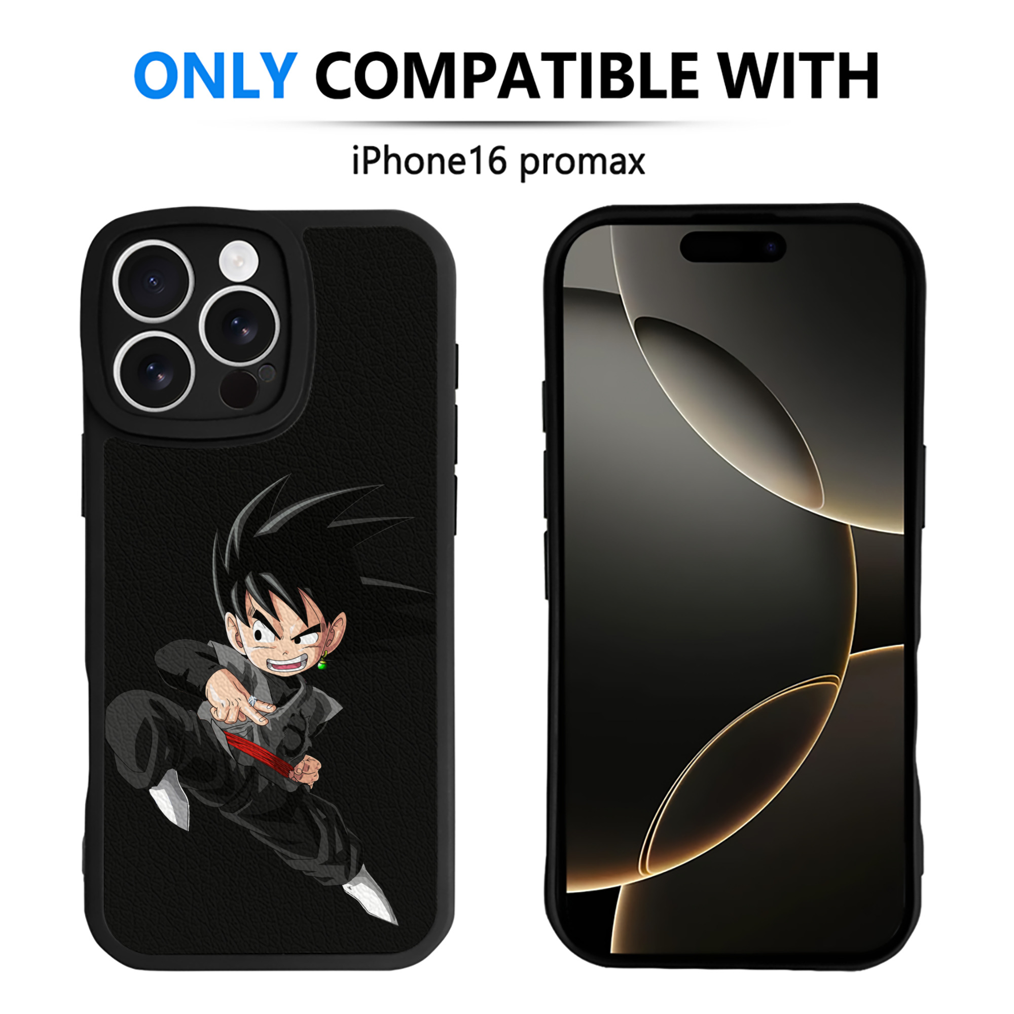 （画像用） ドラゴンボール 孫悟空（そん ごくう）Son Goku カカロット DRAGON BALL Kakarotto 【iPhone 16シリーズ対応】シリコンスマホケース（レザー調） 材質：シリコン